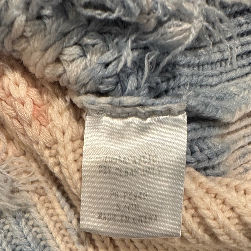 MAIN STRIP RAW edge frayed sweater women’s size Small - Picture 12 of 14